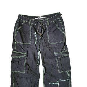 Hot Topic Baggy Cargo Pants Womens Size 9 Black
